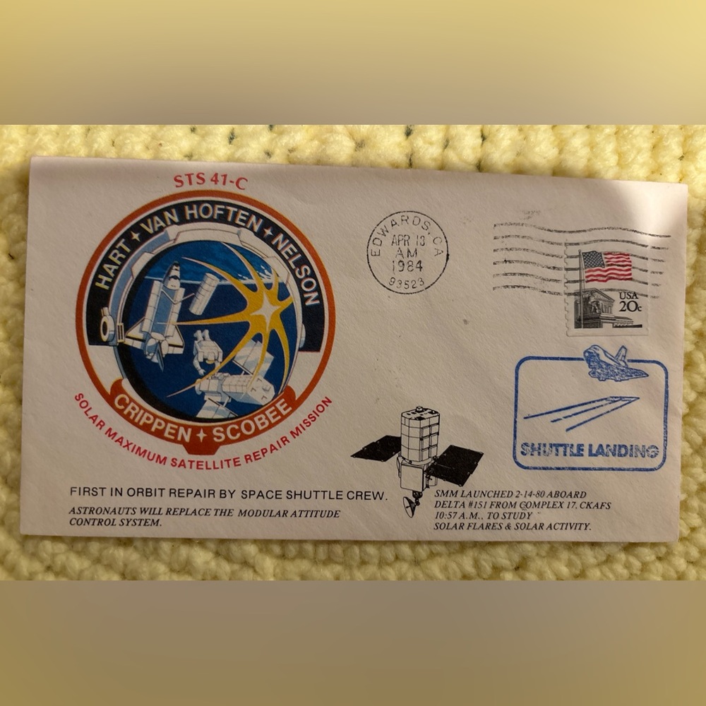 Vintage NASA Space Shuttle Covers – STS-8, STS-41C, STS-41D – 1983–1984